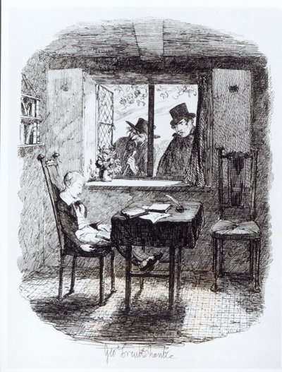 Monks and the Jew Discover Oliver, illustration from 